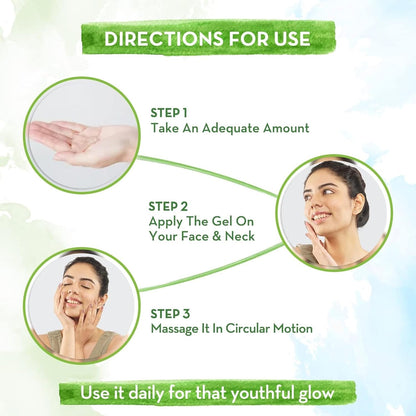 Mamaearth Aloe Ashwagandha Gel, for face, with Aloe Vera & Ashwagandha for a Youthful Glow - 300 ml