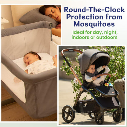 Chicco Anti-Mosquito Spray for Babies, 100ml | Natural Protection from Disease Spreading Mosquitoes | Dermatologically tested | Free from DEET, Alcohol and Colours