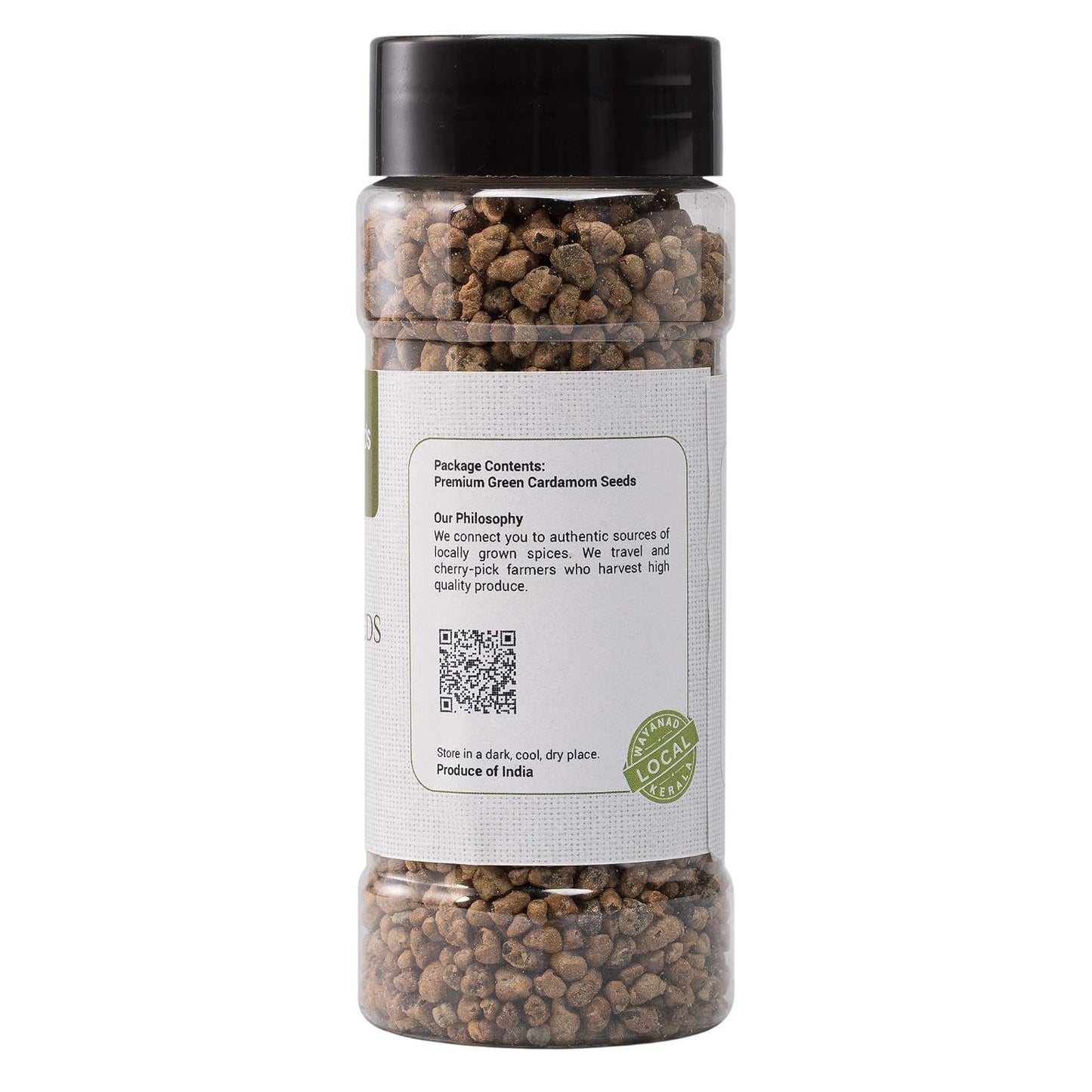 Seeds and Hands Wayanad Hand-Peeled Cardamom Seeds │ Elaichi Giri │ Kerala [For Chai, Baking & Masala │ No Shell │ 100% Pure] (100g)