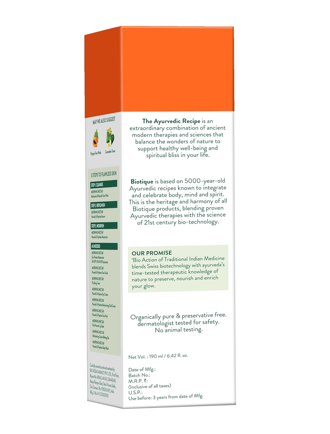 Product packaging with text on a white background