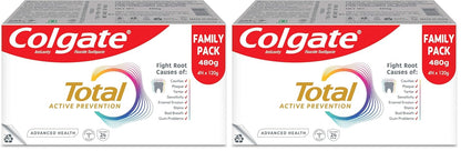 Colgate Total Advanced Health Anti-germ Toothpaste, 480g, Tooth Paste with 12-Hour Anti-Germ Protection, Whole Mouth Health (Combo Pack Offer) (Pack of 2)