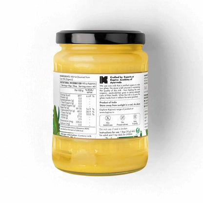 Kapiva 100% Organic Ghee - Good Fats For Healthy Heart - Keto Diet Friendly, 500 Ml