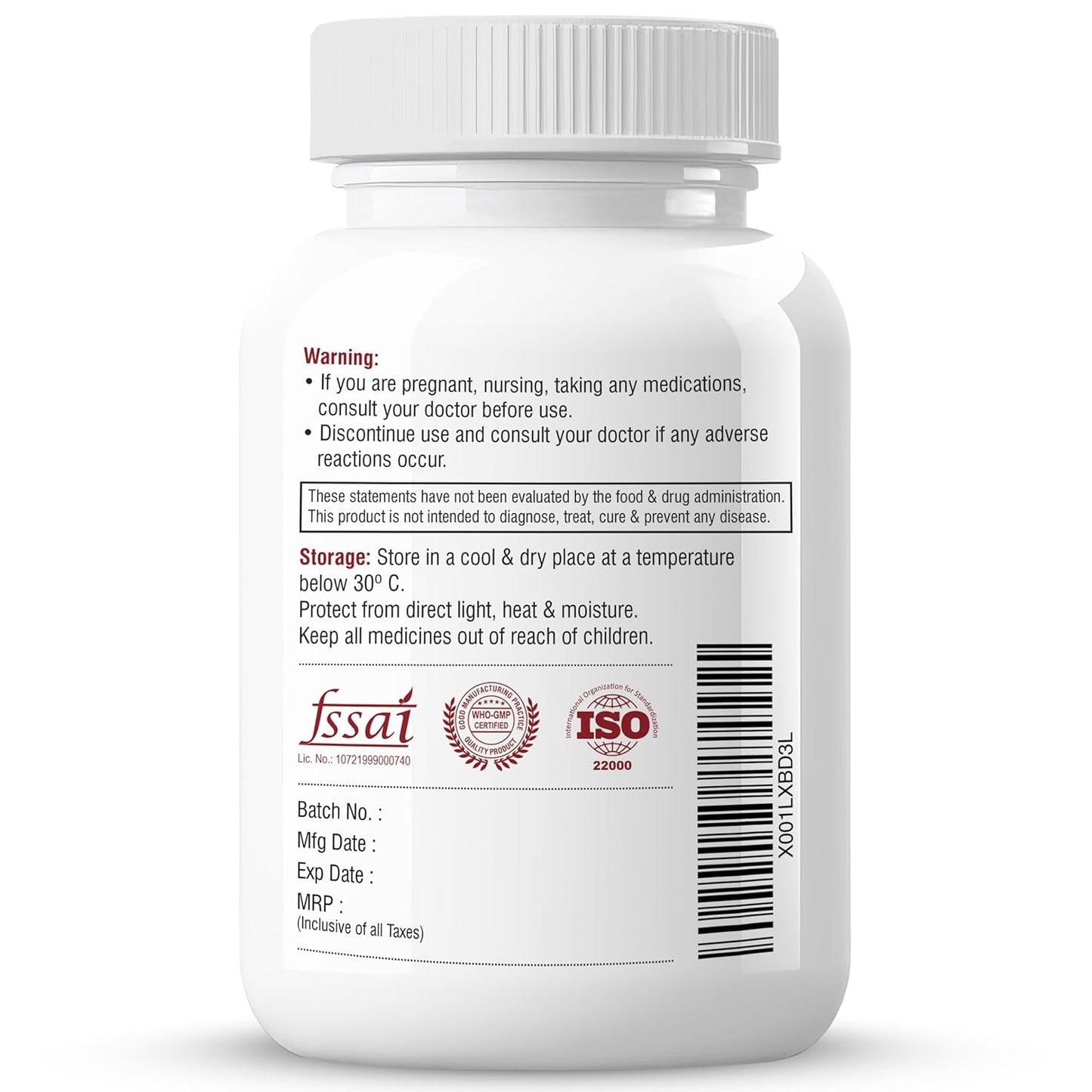 Biotrex Nutraceuticals Cranberry 500mg - for Urinary Tract Health, UTI Health Supplement | 60 Capsules