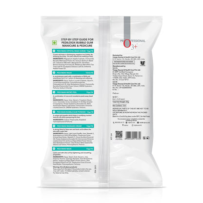 O3+ Pedilogix Bubblegum Manicure Pedicure Kit for Hand and Feet Lightening, Softening and Massage (1 Pc, 57 g)