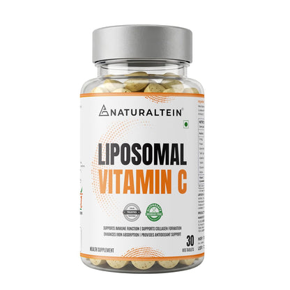 Bottle of Naturaltein Liposomal Vitamin C on a white background