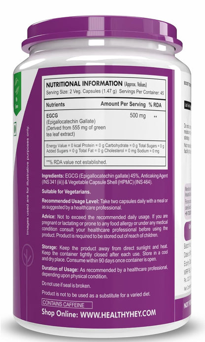 Supplement container with purple label showing nutritional information and ingredients.