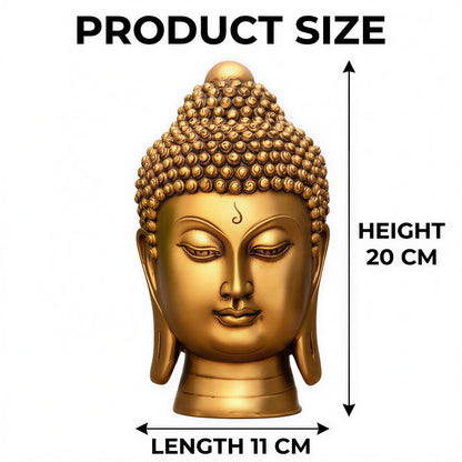 Buddha Idol Statue | Show Pieces for Home Decor Living Room (GOLDEN4)