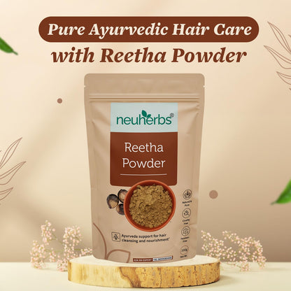 Neuherbs Reetha Powder For Hair - 100g | Hair Pack For Hair Growth, Cleansing & Nourishment | 100% Pure & Natural With No Added Preservatives