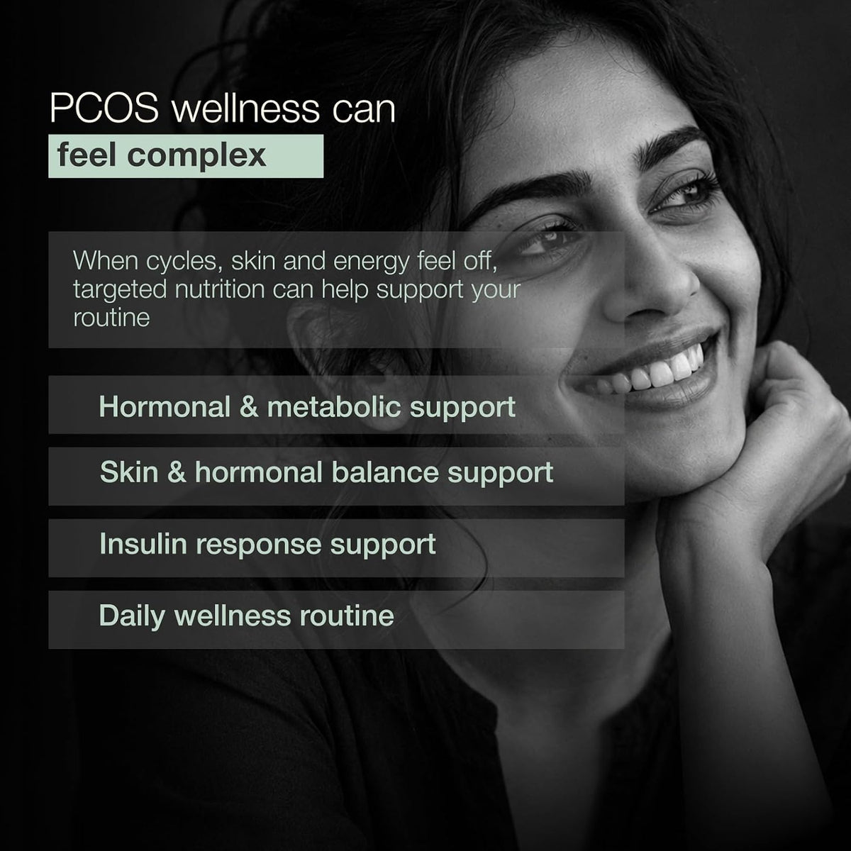WOMN PCOS Supplement | Myo-Inositol and N-Acetyl Cysteine Supplement, 60 Tablets