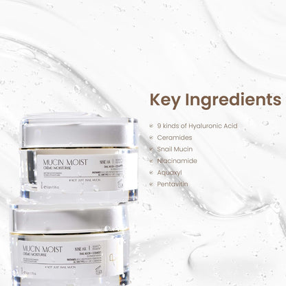 Personal Touch Mucin Barrier-Repair Crème Gel | With Snail Mucin, Ceramides & Multi-Hyaluron Complex | Lightweight Hydrating Gel Cream for Skin Barrier Support | Non-Comedogenic | 50 g