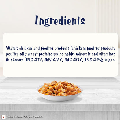 Purina Felix Chicken in Jelly, Wet Food for Adult Cats, 85g Pouch | With Chicken in Jelly, Tasty Meaty Chunks, 100% Complete & Balanced Nutrition, Vitamins D & E, Omega 6, Essential Minerals