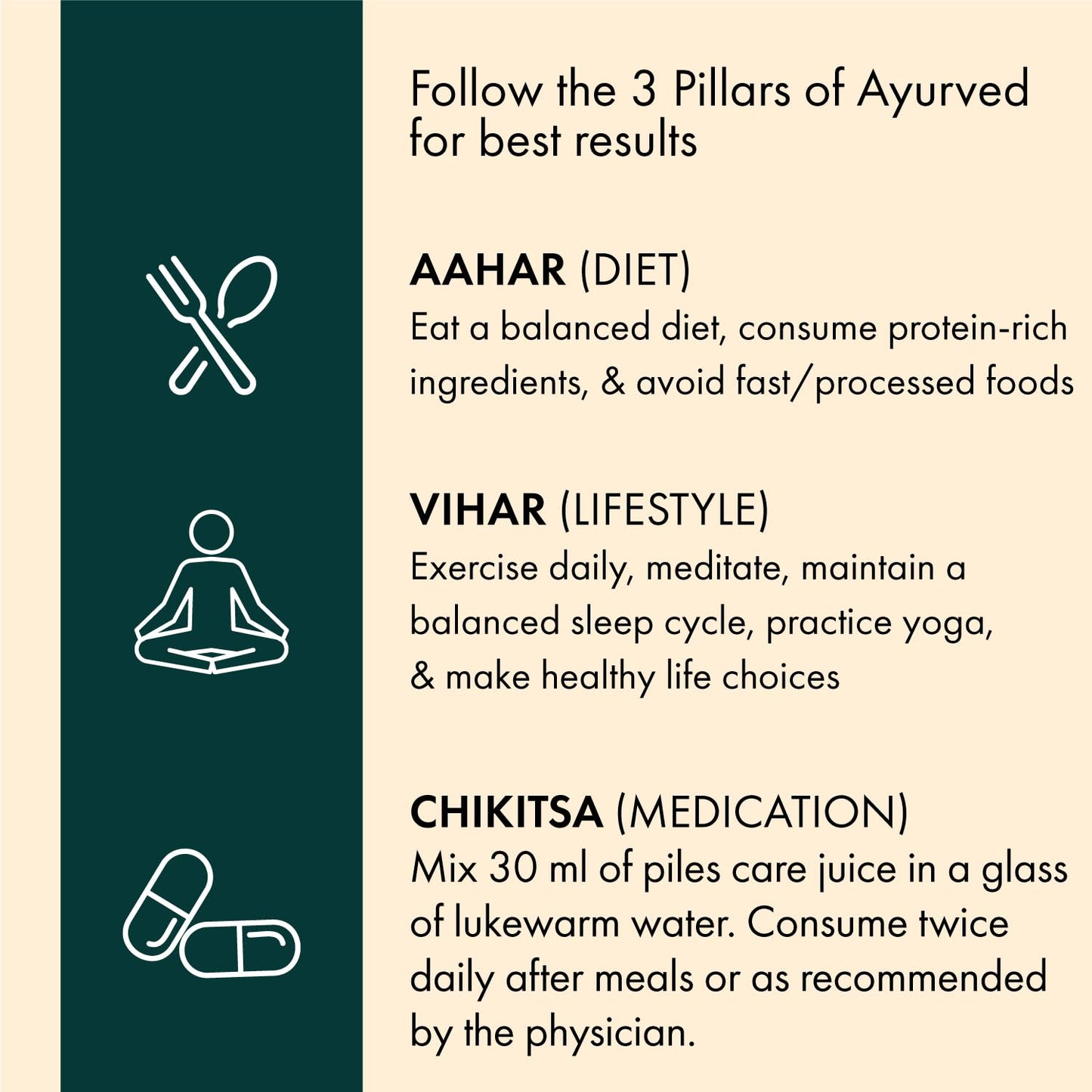 Dr. Vaidya's Pilocare Juice 950ml | Ayurvedic Piles Care Medicine for Relief from Hemorrhoids, Fissure, Fistula & Piles Pain | Natural Treatment for Piles & Fissure Medicine