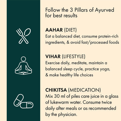 Dr. Vaidya's Pilocare Juice 950ml | Ayurvedic Piles Care Medicine for Relief from Hemorrhoids, Fissure, Fistula & Piles Pain | Natural Treatment for Piles & Fissure Medicine