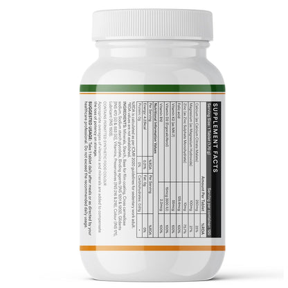 INLIFE Calcium Magnesium Zinc Vitamin D B12 | With K2 & Folic Acid Supplement | Bone & Joint Support Supplement for Women and Men - 120 Tablets (Pack of 1, 120)