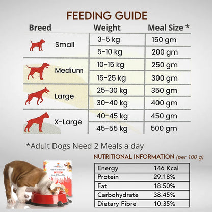 FurrMeals Wet Dog Food | Lamb and Brown Rice | Pack of 1 x 300g | All Breed | Gluten Free | Preservative Free | Ready-to-Eat Fresh Dog Food,Adult