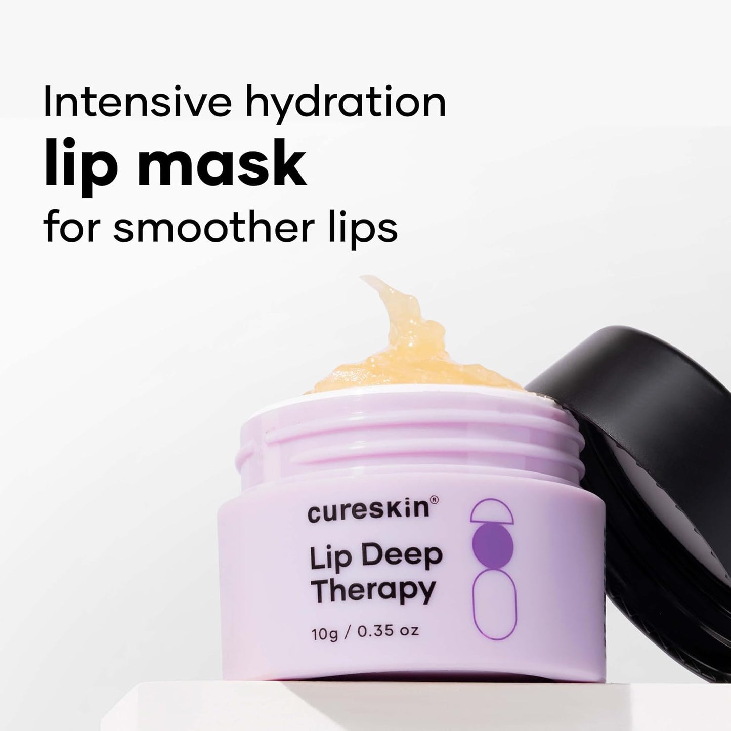 Cureskin Lip Deep Therapy Lip Mask | Moisturizing Lip Treatment with Vitamin C + Shea Butter for Soft Hydrated Lips | Overnight Repair | Lip Balm For Dry Chapped Lips | Lasting Hydration, 10 g (Pack of 1)