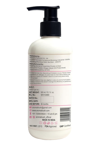 White bottle with black pump on a white background