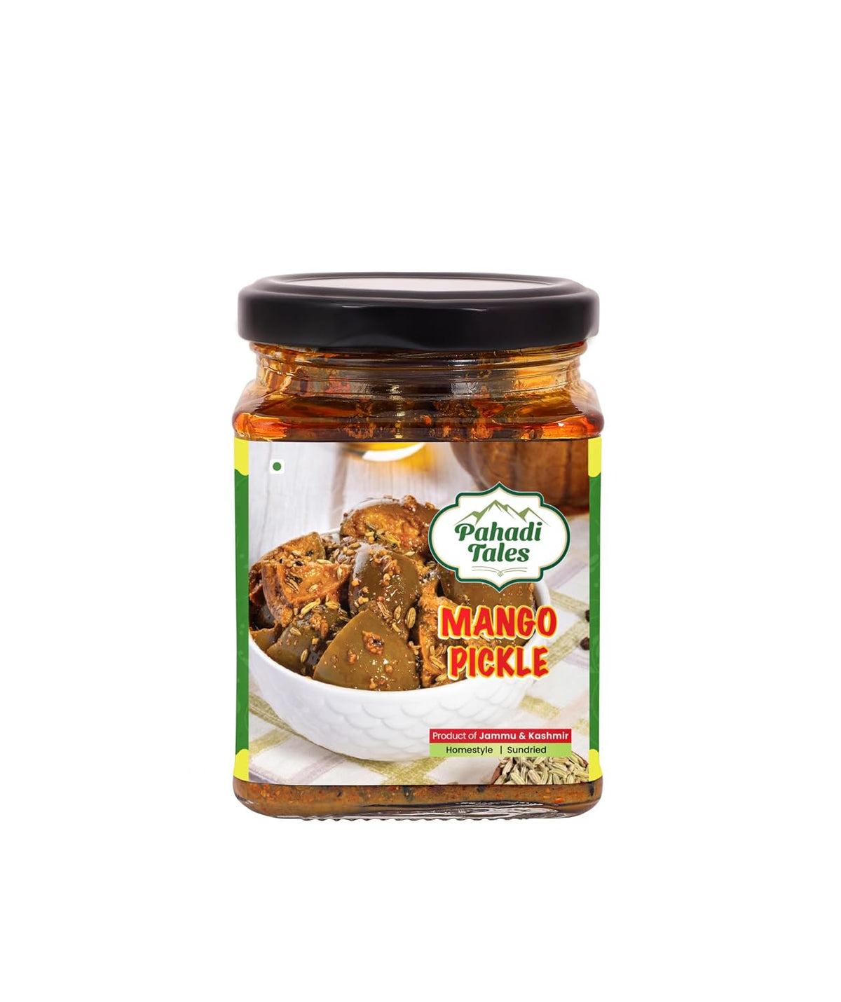 Pahadi Tales Mango Pickle 200g | Aam ka Achar in Mustard Oil | Sundried Kache Aam ka Achaar | Homemade Ghar Ka Achar | Traditional Pahadi Recipe | Made in Jammu & Kashmir