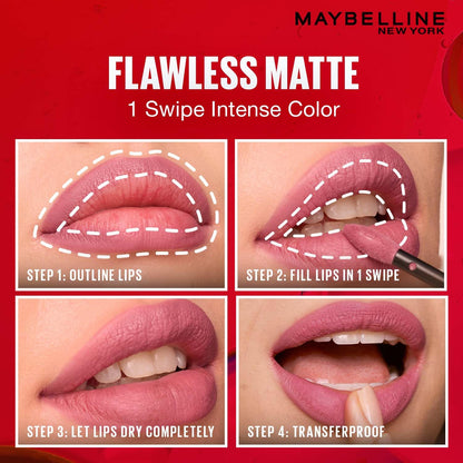 Maybelline New York SuperStay Matte Ink Liquid Lipstick - 70 Amazonian, Highly pigmented, Transfer Proof & Fade Proof. Maybelline New York SuperStay Matte Ink Liquid Lipstick Lasts Up To 16 Hour | 5ml
