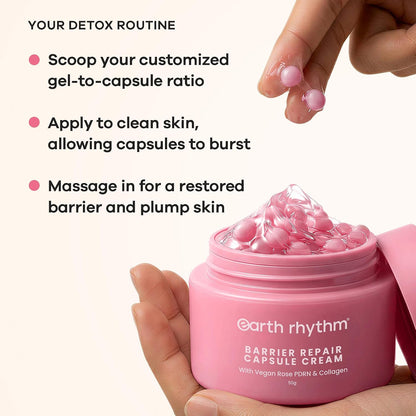 Earth Rhythm Rose PDRN Collagen Barrier Repair Capsule Cream