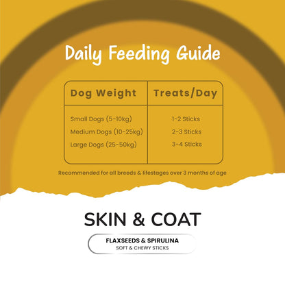 Fullr Skin & Coat Dog Biscuits for All Life Stages, Dog Treats Made with Salmon, Egg & Flaxseed, Healthy Dog Treats Made with Superfoods, Suitable for All Dog Breeds, 70g, Pack of 1