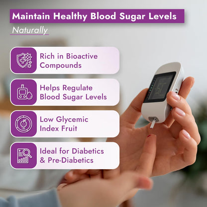 Nutriorg Jamun Juice | 500 ml | Pure Jamun Juice for Diabetes Care | Controls Blood Sugar Levels | Blood Purification | No Added Sugar, Preservatives, or Colors