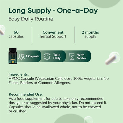 Vitamins packaging with text on a green background