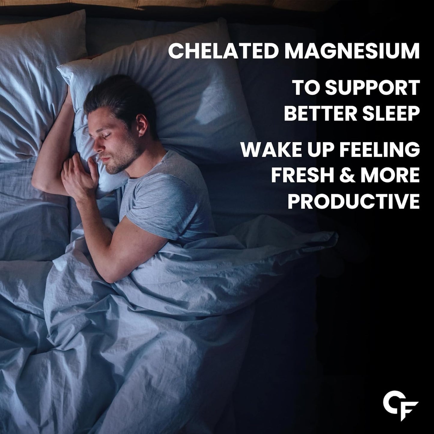 Carbamide Forte Chelated Magnesium Glycinate Supplement 2000mg Per Serving | Magnesium Supplement Supports Muscle Recovery & Better Sleep - 60 Veg Tablets