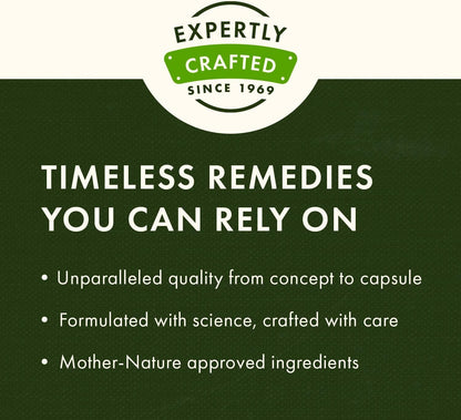 Advertisement for 'Expertly Crafted' with text about quality, science, care, and nature.