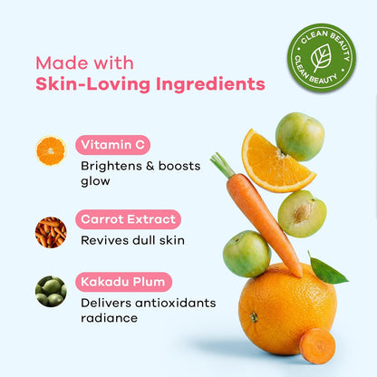 Earth Rhythm Rosy Ritual Glow Tinted Sunscreen SPF 50 PA ++++ with Vitamin C,No Oxybenzone (50gm) - Almond
