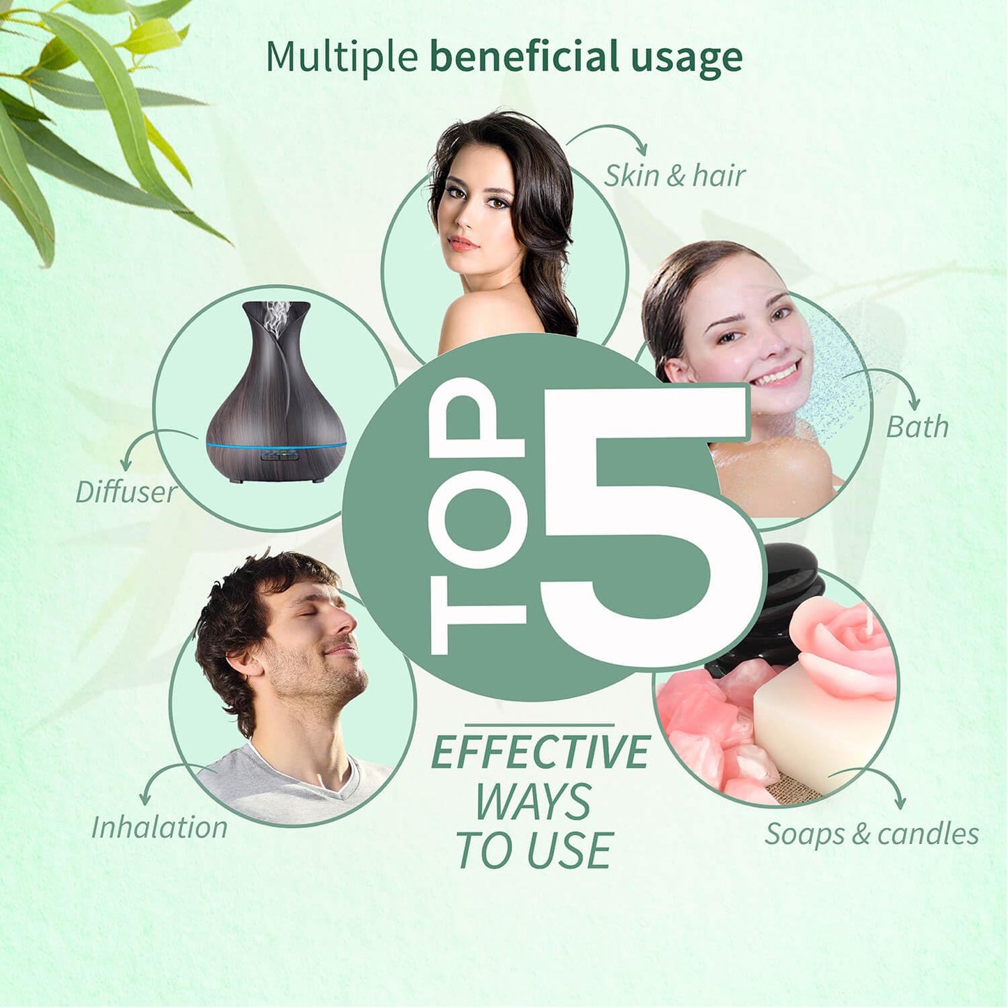 Ayouthveda Eucalyptus (Nilgiri) Essential Oil for Skin & Hair | Aromatherapy Kit for Stress Relief & Relaxation | 100% Pure & Natural Therapeutic Grade |Can Be Used as Air purifier (Pack Of 1; 15ml)