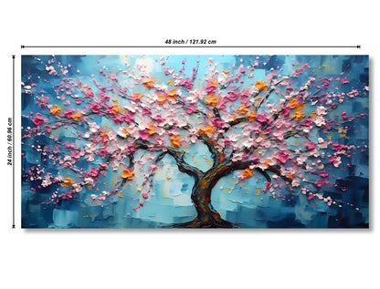 Unframed Rolled Art Print || Beautiful Tree Canvas Wall Art Print for Home & Office || Unframed Canvas Painting for Wall Decor || Home Wall & Office Interior PRE-CR-218