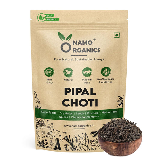Namo Organics - Pipal Choti 100 gm | Pepper choti (Pipal, Pippali) | Whole Pepper | Sabut Peepli | Pipli choti | Pipal | Pippali
