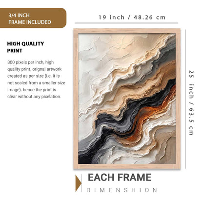 Aesthetic Art Home Decoration Painting | Paintings With Frame For Living Room Bed Room Hotel Wall Decor Digital Reprint (19x25 inch)