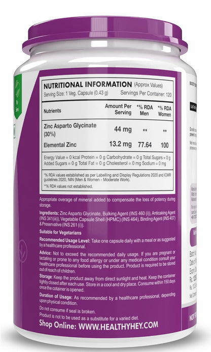 Supplement container with nutritional information label on a white background