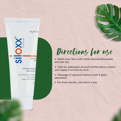 Siloxx Advanced Brightening & Moisturizing Cream with Active Mineral & Hydration Complex | Dark Spot Reduction & Deep Skin Nourishment | 75g