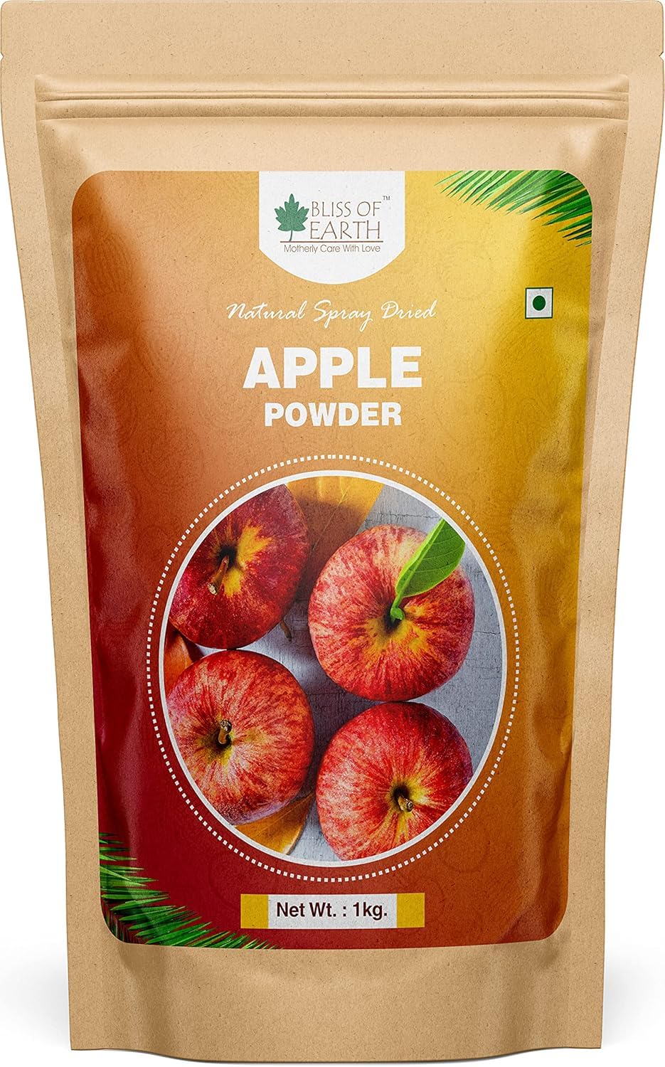 Bliss of Earth 1 KG Apple Powder Natural Spray Dried Great for Smoothie | Apple juice | pie | Cake