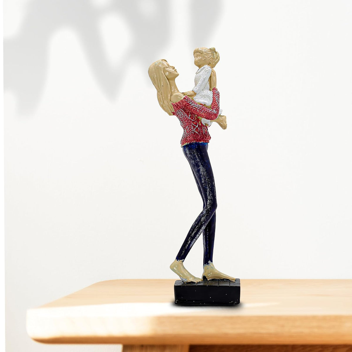 # Mother & Baby Idol Statue with Matte Finish, Modern Art Sculpture for Home Decor | Table Top | Living Room Decorative Gifting Items I Mother Child Love Showpiece
