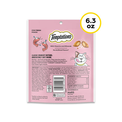 Temptations Shrimp , 6.3 oz./Single Pack , Standard Packaging : TEMPTATIONS Classic Treats for Cats Multi-Packs