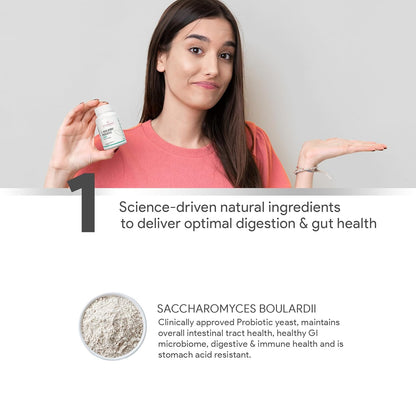 S. Boulardii Care – Saccharomyces Boulardii Probiotic Supplement | 10 Billion CFU | Probiotics Supplement for Gut Health, Intestinal Lining & Microbial Balance | 60 caps (60 doses)
