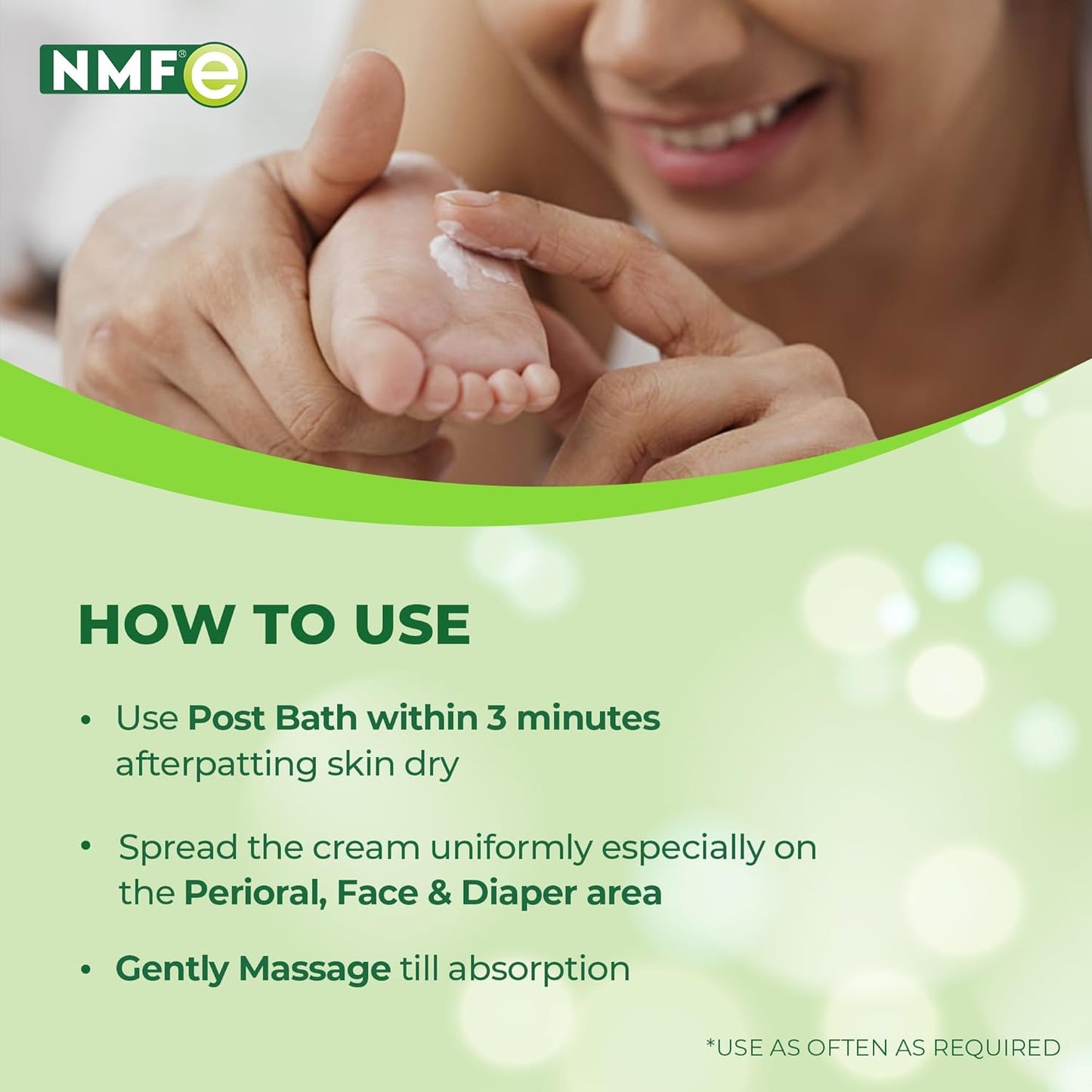 NMFe Baby Cream 50gm for All Skin Types | Vitamin E | Aloe Vera