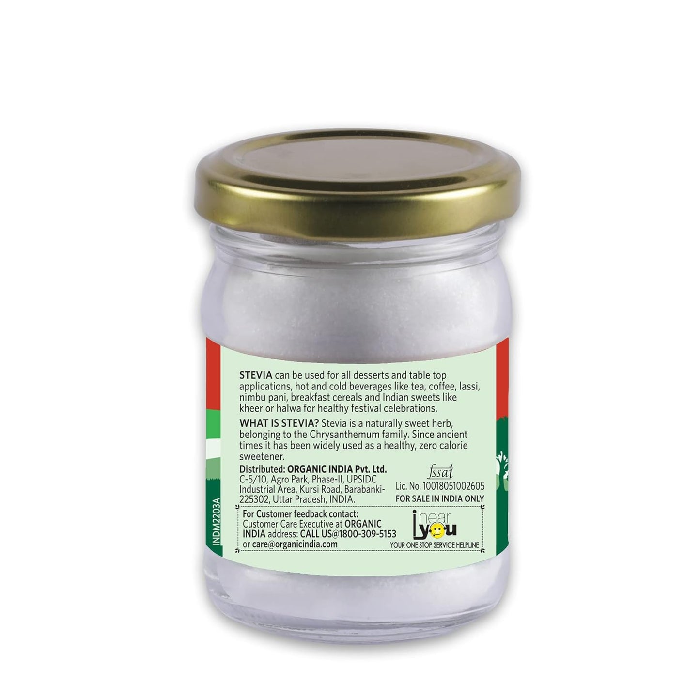A TATA Product – Organic India Stevia Powder – 75g | Plant-Based Natural Sweetener | Zero Calories | Sugar-Free | Low Glycemic Index