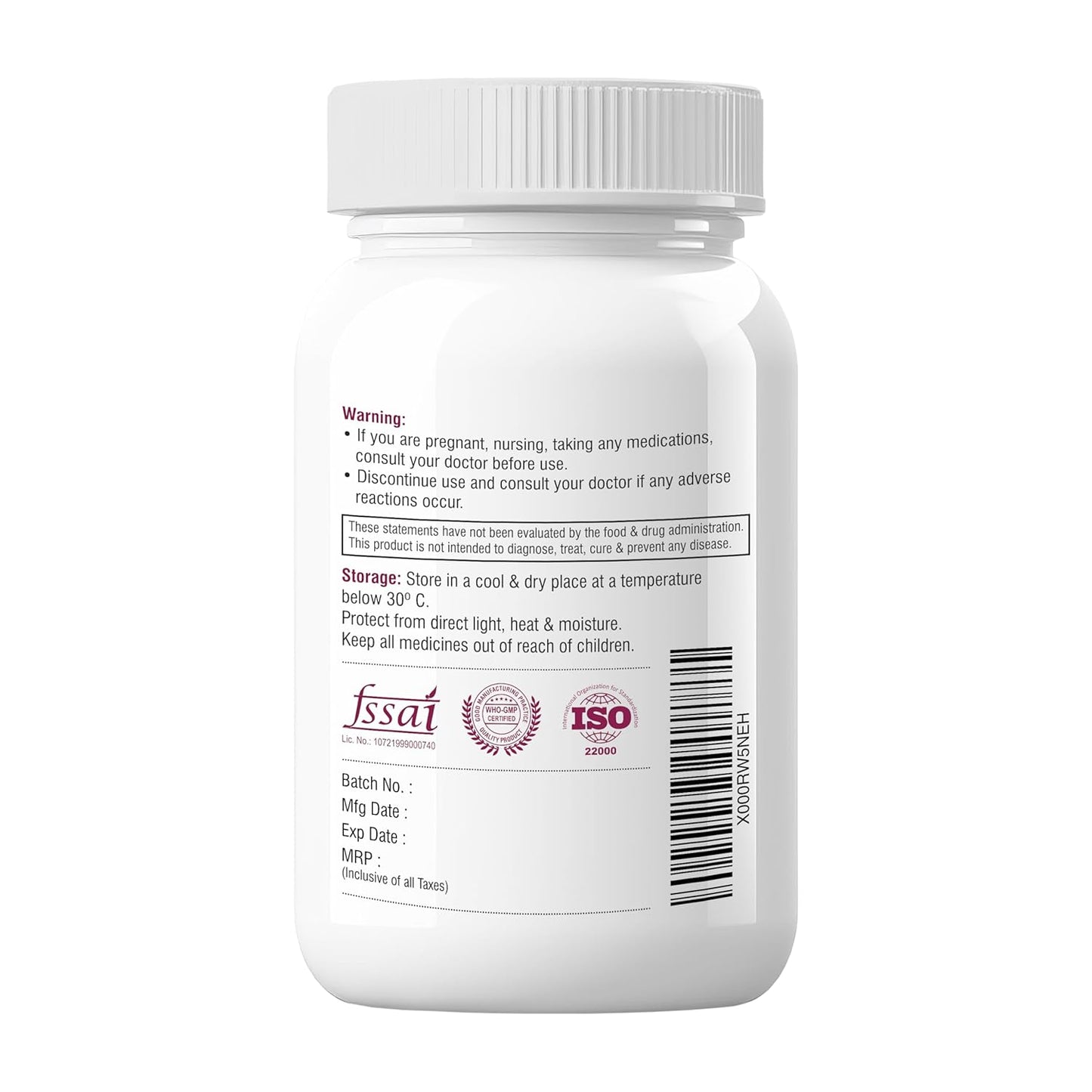 Biotrex Nutraceuticals Trans Resveratrol 500mg | 99% High Purity Grade | Grape Skin Extract | Supports Blood Sugar Levels & Healthy Heart | 60 Veg Capsules