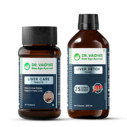 Dr. Vaidya’s Ayurvedic Liver Care Combo | Manages Fatty Liver, Enhances Detox & Supports Liver Regeneration | With Kutki, Giloy & Bhumyamalaki