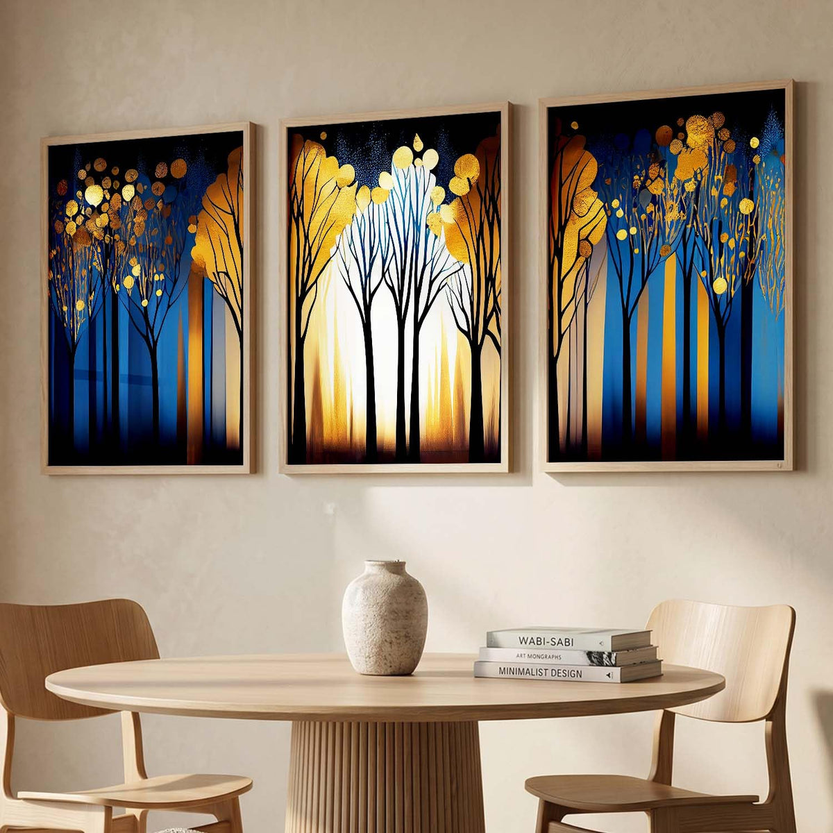 Painting for Wall Decoration - Modern Art Wall Decor Framed Painting for Living Room Bedroom - Framed Wall Posters/Paintings with Frame Set of 3 (Art 15, 10x13 inch)