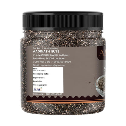 ADIBITES Chia Seeds | Fibre Rich Superfood Seeds | Omega-3 Rich Chia Seeds for Eating | Supports Weight Management & Digestion | Healthy Snack for Weight Loss & Skin Glow | Natural Super Seeds