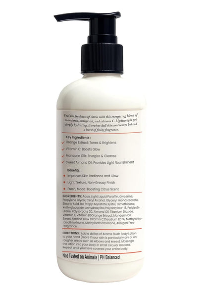 Bottle with pump and label on a white background