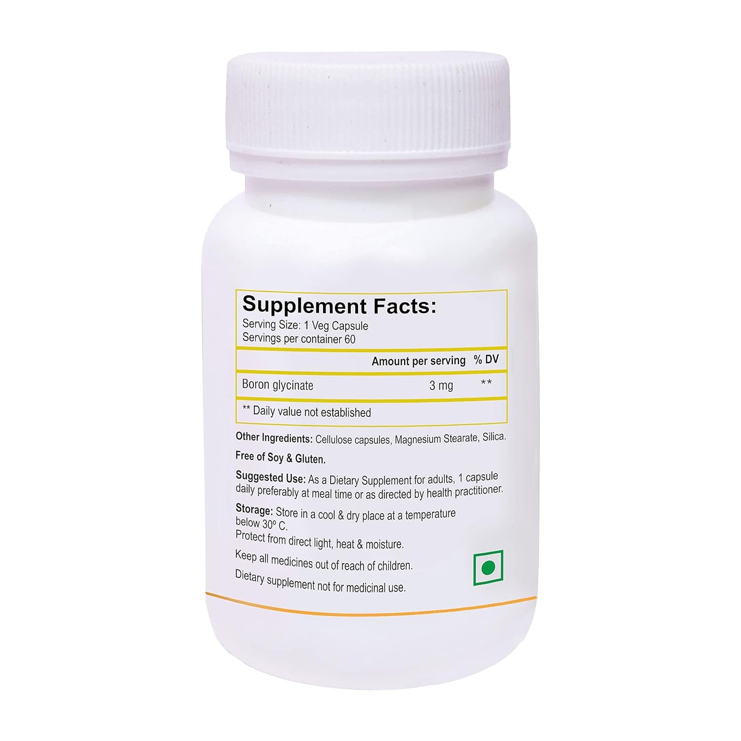 Biotrex Boron 3mg | Build Strong Bones | Improve Muscle Coordination | 60 Veg Capsules