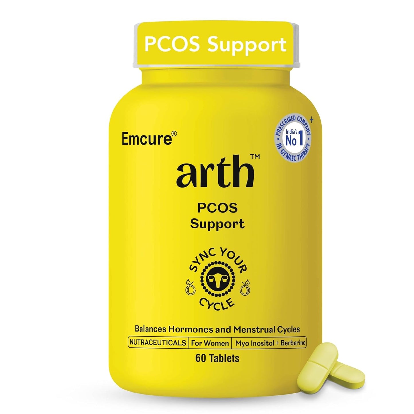 Arth Hormonal Balance Combo for Women | Perimenopause Support for Mood Swings, Hot Flashes & Hormonal Wellness + PCOS Support Tablets for Cycle Regularity, Metabolism & Reproductive Health
