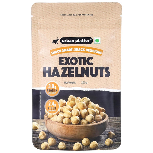 Urban Platter Exotic Hazelnuts, (Protein & Fiber Rich, For Confectionery, Baking, Nut Pastes & Dessert)